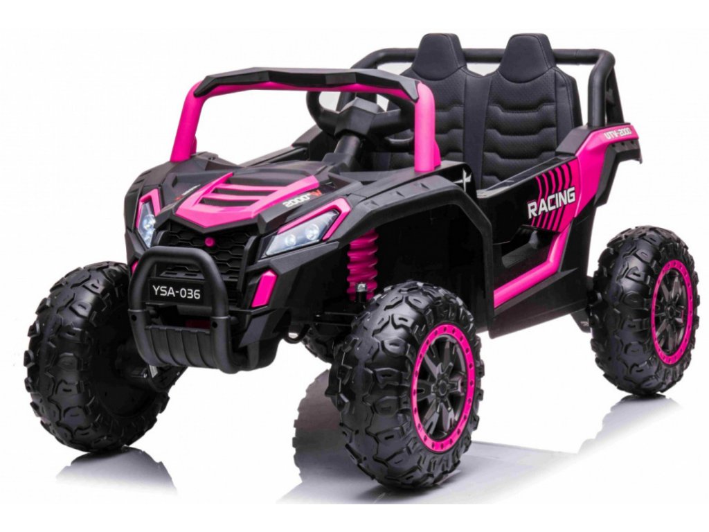 Mamido Elektrické autíčko Buggy UTV Racing 4x4 12V10Ah 180W růžové