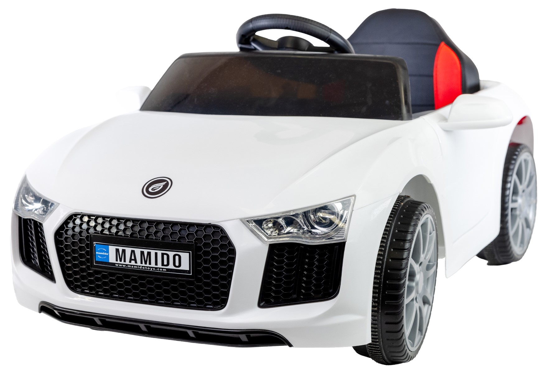 Mamido Elektrické autíčko Fast Wing eko-kůže bílé