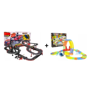 Výhodná sada Autodráha Gigant 1420cm + Svítící autodráha Variable 157 dílů