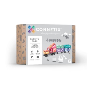 Connetix Connetix Tiles - Magnetická Stavebnice Pastelová Vozidla 50 ks