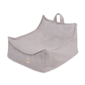 PLUSH NEST PLUSH NEST Dětské čtvercové křesílko Puffy 77 × 67 × 50 cm Beránek šedé