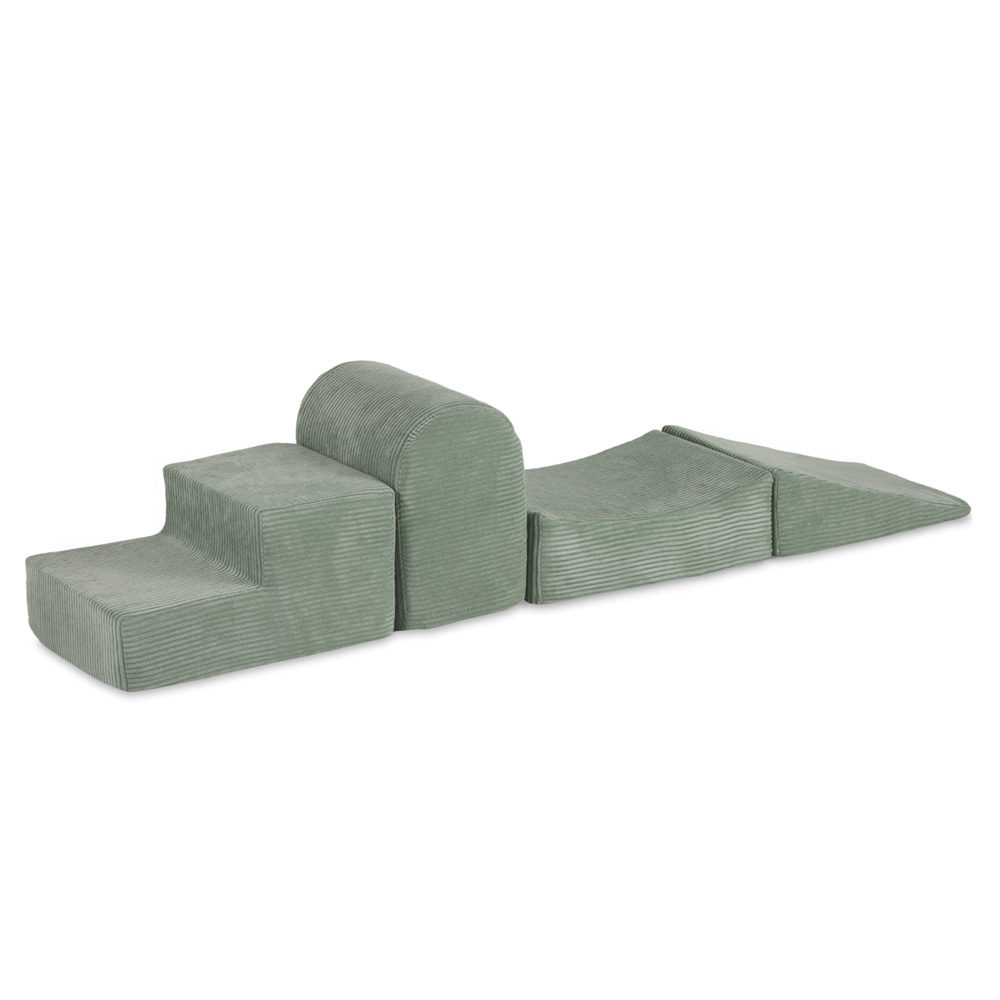 PLUSH NEST PLUSH NEST Molitanová hrací sestava (4 díly) Prémiový manšestr zelená