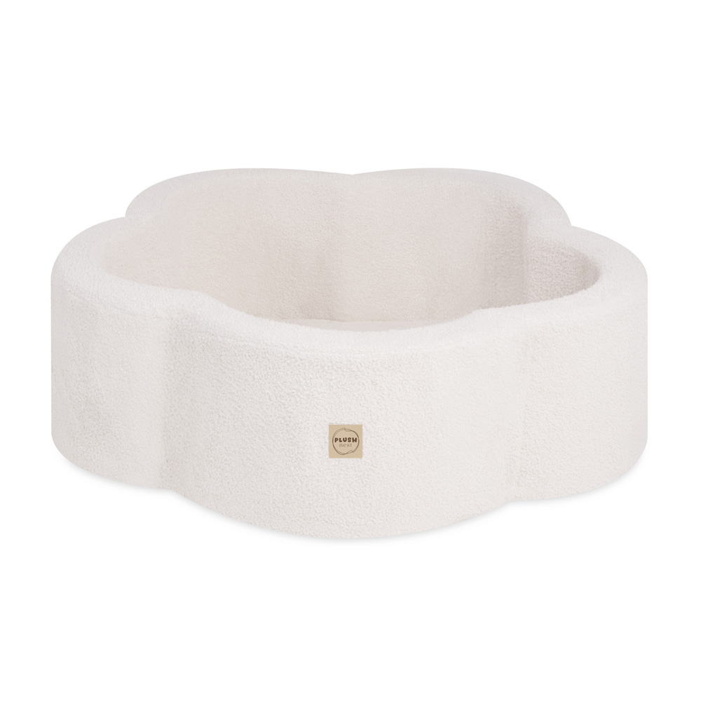 PLUSH NEST PLUSH NEST Suchý bazén Květinová zóna Krémový beránek 95 × 30 cm