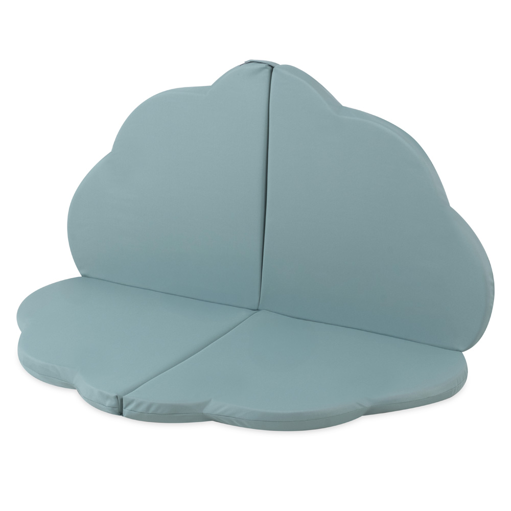 PLUSH NEST PLUSH NEST Venkovní voděodolná plyšová hrací podložka ve tvaru květu 115 × 115 × 5 cm zelená