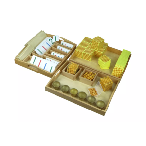 Moyo Montessori Moyo Montessori Kompletní sada zlatého perlového materiálu
