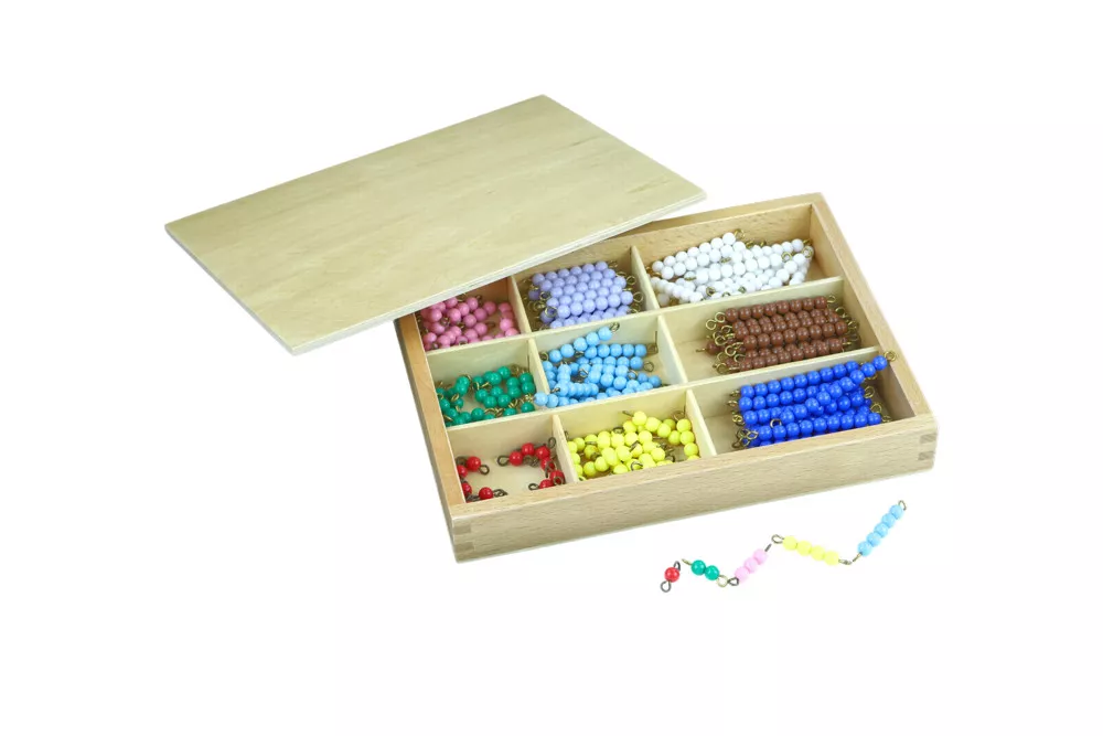 Moyo Montessori Moyo Montessori Korálky k Barevné tabuli pro násobení víceciferným činitelem