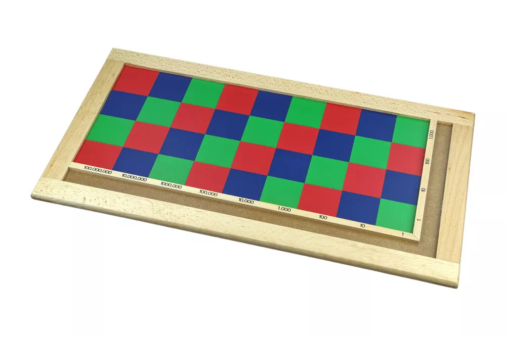 Moyo Montessori Moyo Montessori Barevná tabule pro násobení víceciferným činitelem