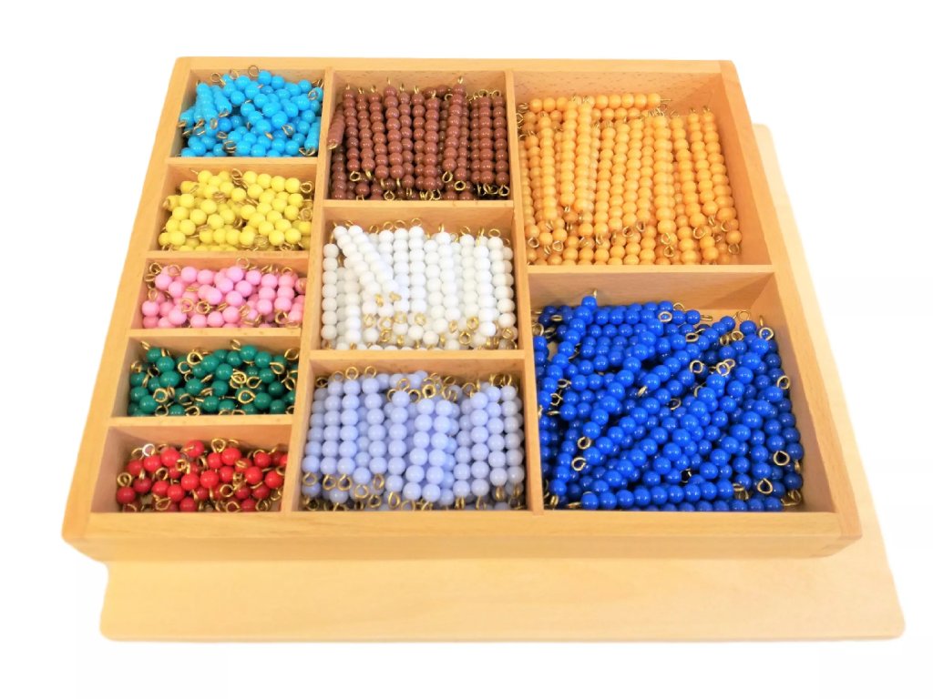 Moyo Montessori Moyo Montessori Korálková krabice - barevné schody (1-10)