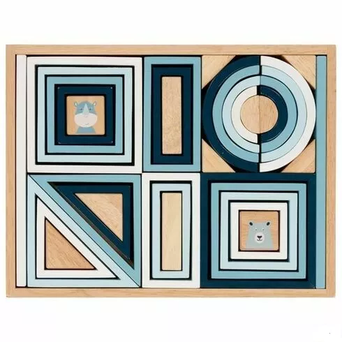 Goki Goki Stavebnice - pastelově modrá