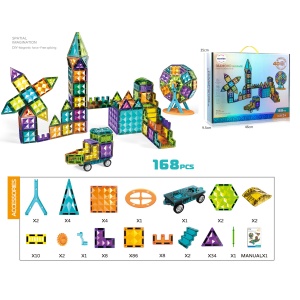Mamido Magnetická stavebnice 168 dílů Diamond 4D MT1238