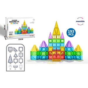 Mamido Magnetická stavebnice 193 dílů Rainbow XXL