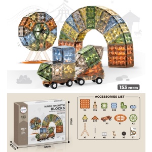 Mamido Magnetická stavebnice Magic Diamond Surface 153 dílů