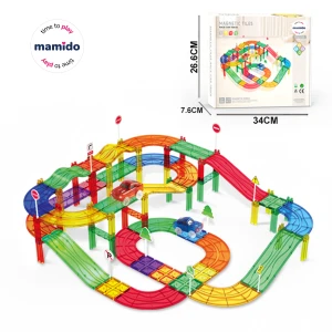 Magnetická stavebnice závodní dráha 185 dílů MT1499