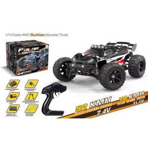 Terénní autíčko na dálkové ovládání Polar lights černé 1:14