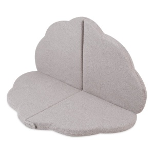 PLUSH NEST PLUSH NEST Dětská hrací podložka Nadýchaný květ – šedý beránek