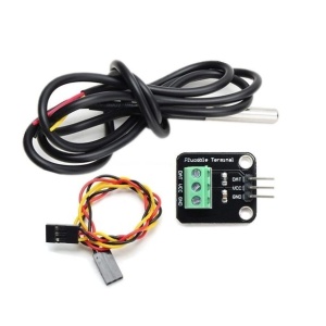 Vodotěsný teploměr s adaptérem pro Arduino - Sonda DS18B20