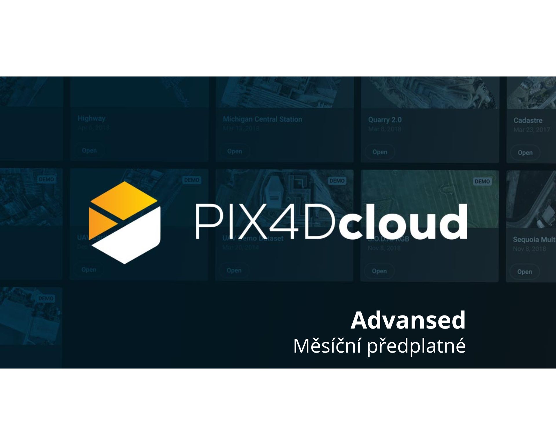 PIX4Dcloud Advansed- měsíční předplatné
