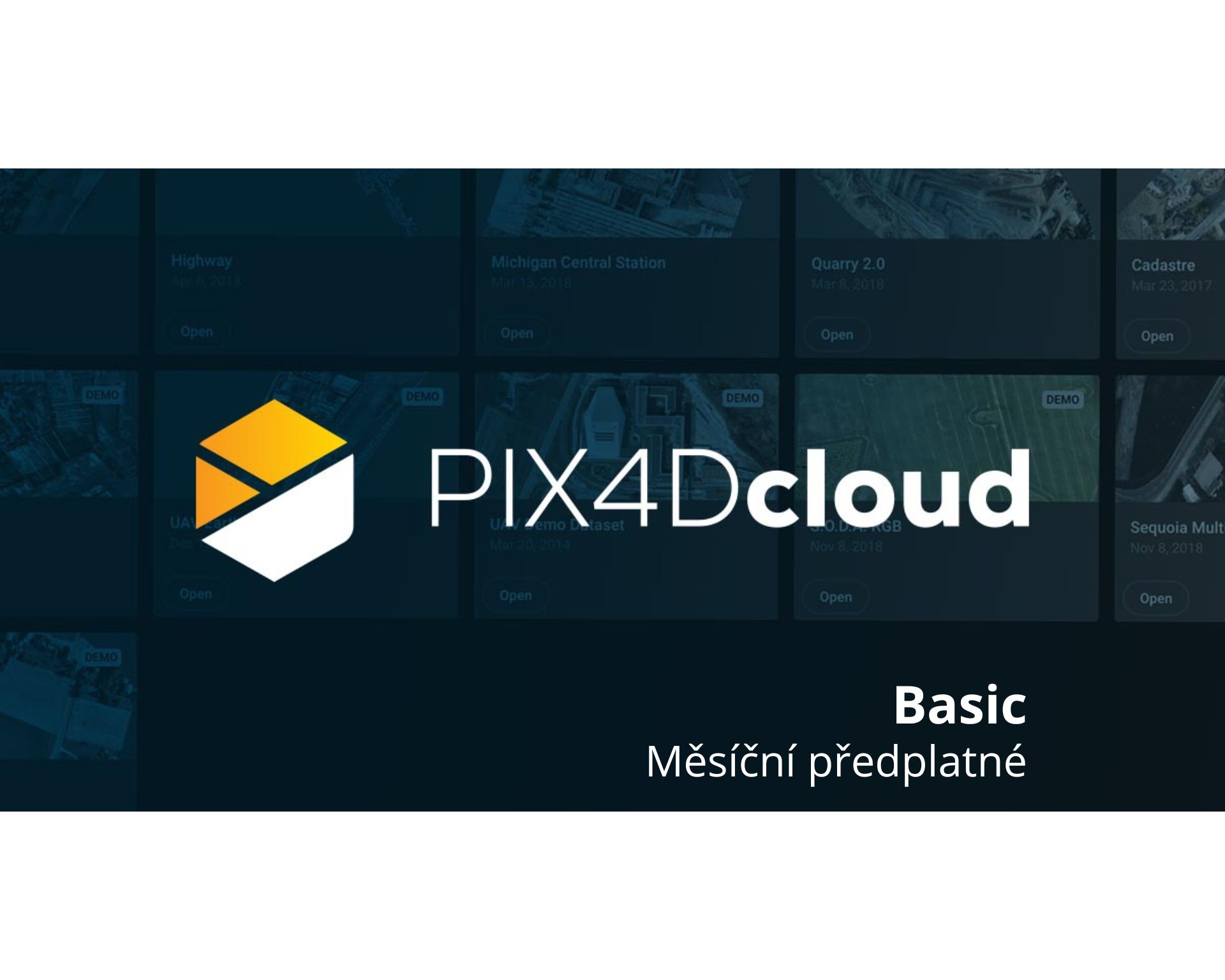 PIX4Dcloud Basic - měsíční předplatné