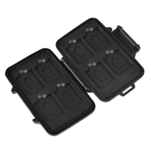 Voděodolné pouzdro pro SD / TF karty (8xSD + 8xTF) - černé SD-C32