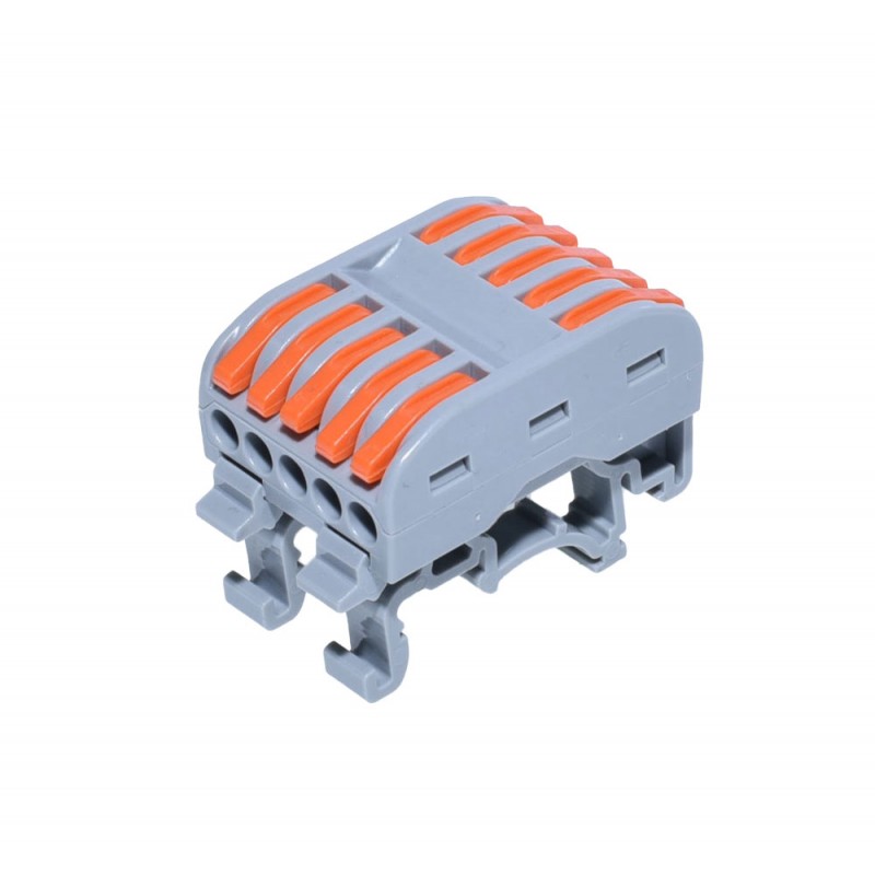 Rychlosvorka bezšroubová na DIN lištu PCT-225D 250V 32A - pin 5: 5