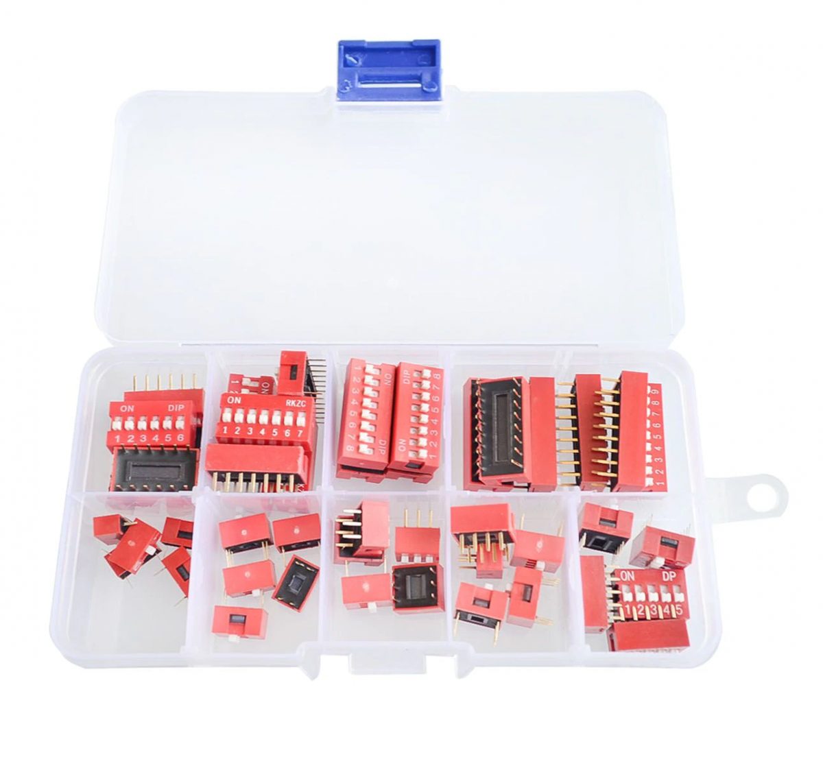 Sada DIP přepínačů 1 - 9 sekcí 2