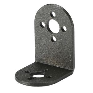 Hliníkový držák servomotoru L – černý, 35×27 mm (pro MG995/MG996)