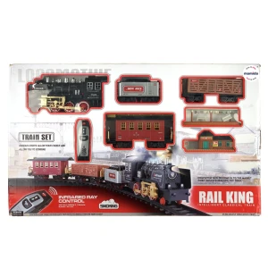 Vláčkodráha na dálkové ovládání se zvuky osvětlením a funkcí kouře MT1578