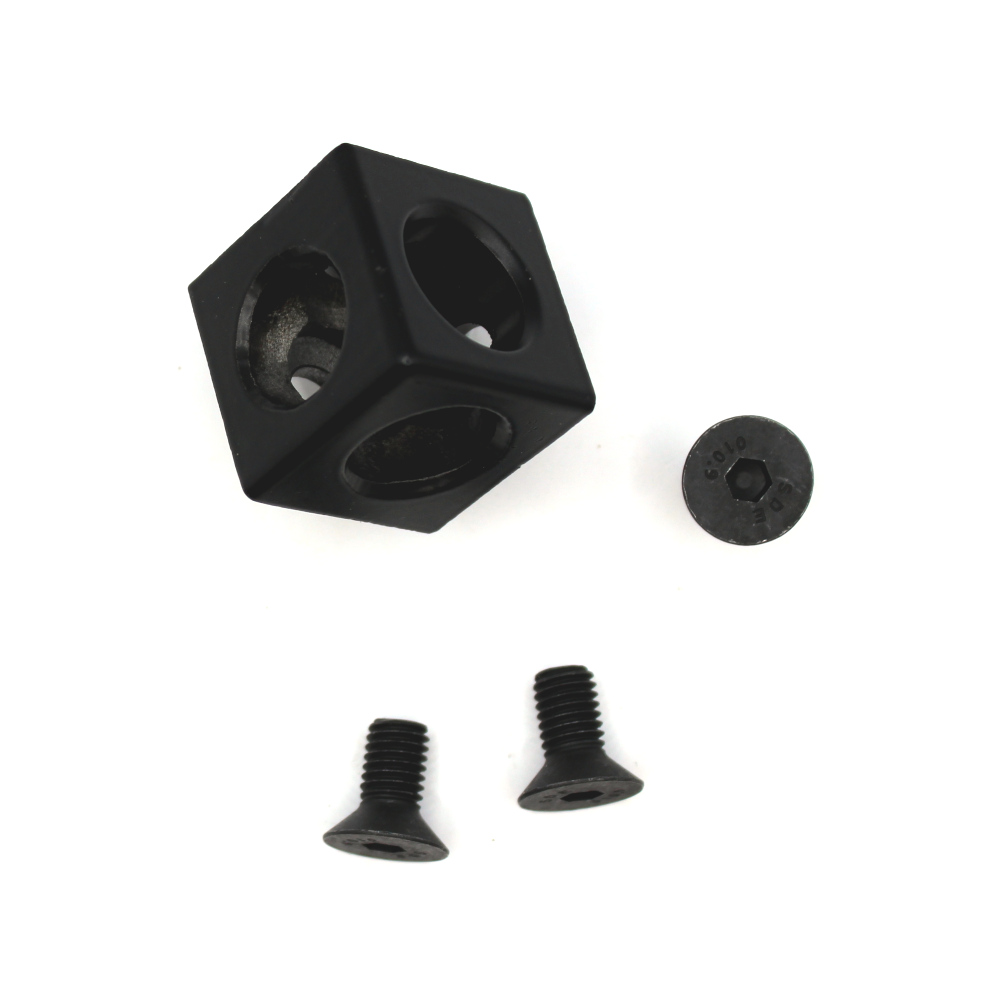 Kostka pro hliníkové profily 30x30 - rohový pravoúhlý spoj