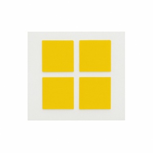 Zlatý kaptonový čtvereček 16x16 mm - 100 kusů