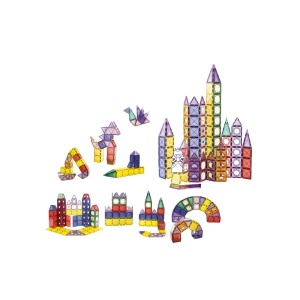 Barevná magnetická stavebnice 128 dílů XXL MT1453