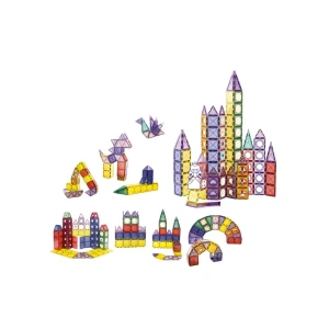 Barevná magnetická stavebnice 128 dílů XXL MT1453