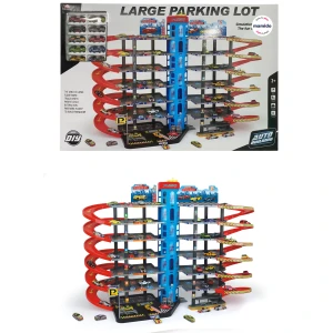 Velká vícepatrová garáž pro auta s dráhou a autíčky Mega XXL MT1170