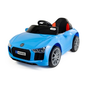 Elektrické autíčko Fast Wing eko-kůže modré