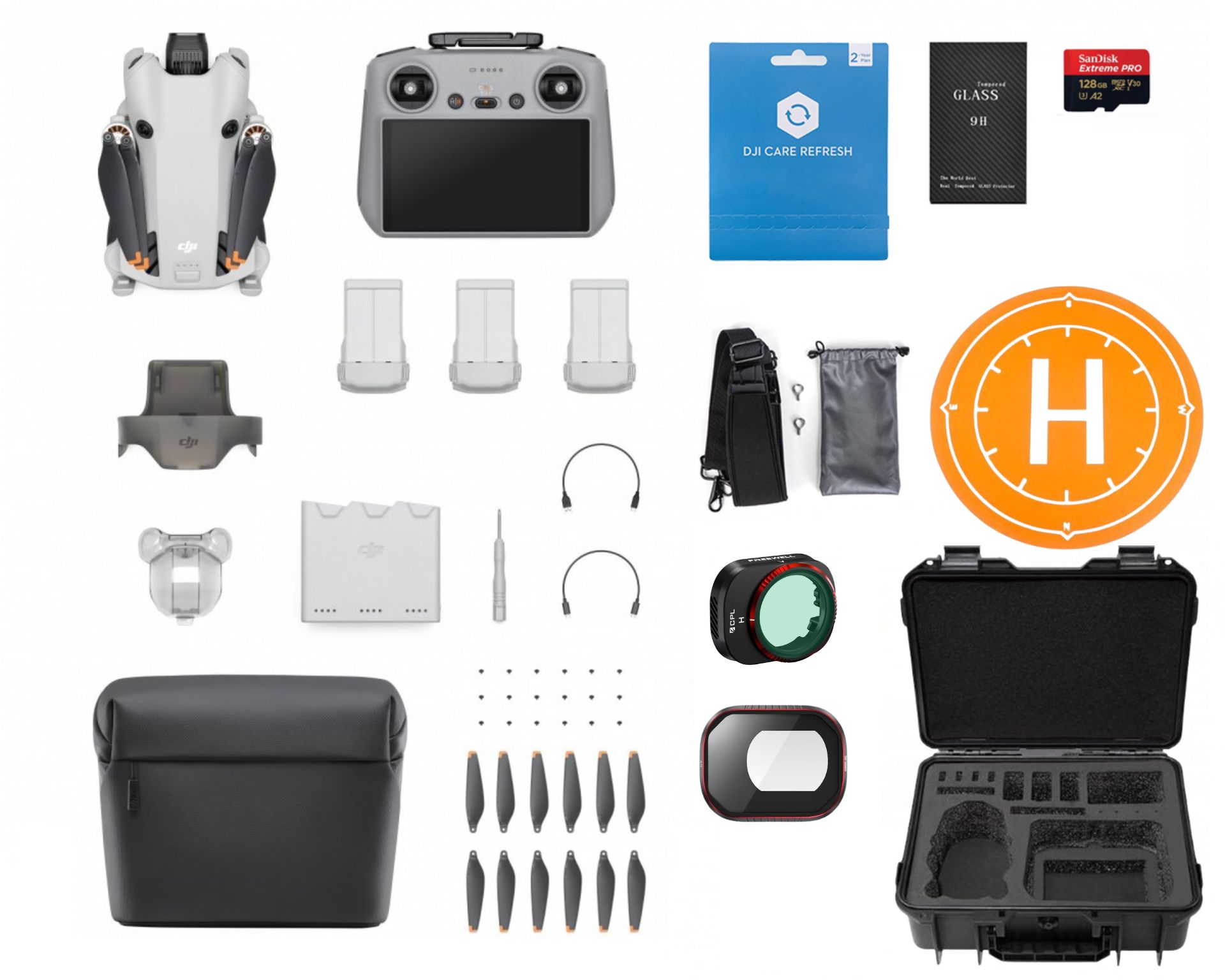 Dron DJI Mini 4 Pro Fly More Combo + DJI RC 2 – Mega Bundle 250522-M