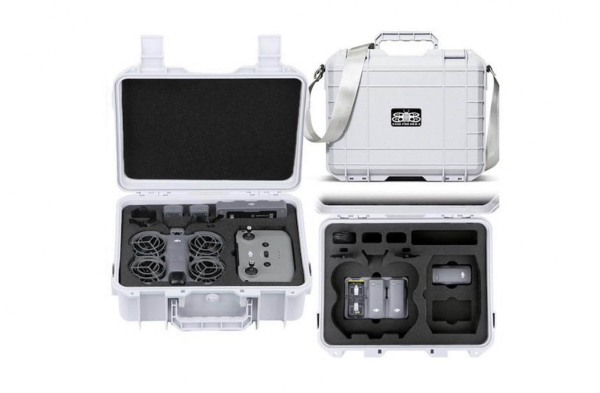 Bílé antiexplozní pouzdro pro dron DJI Neo 2 (DJI RC-N3) 1DJ8284