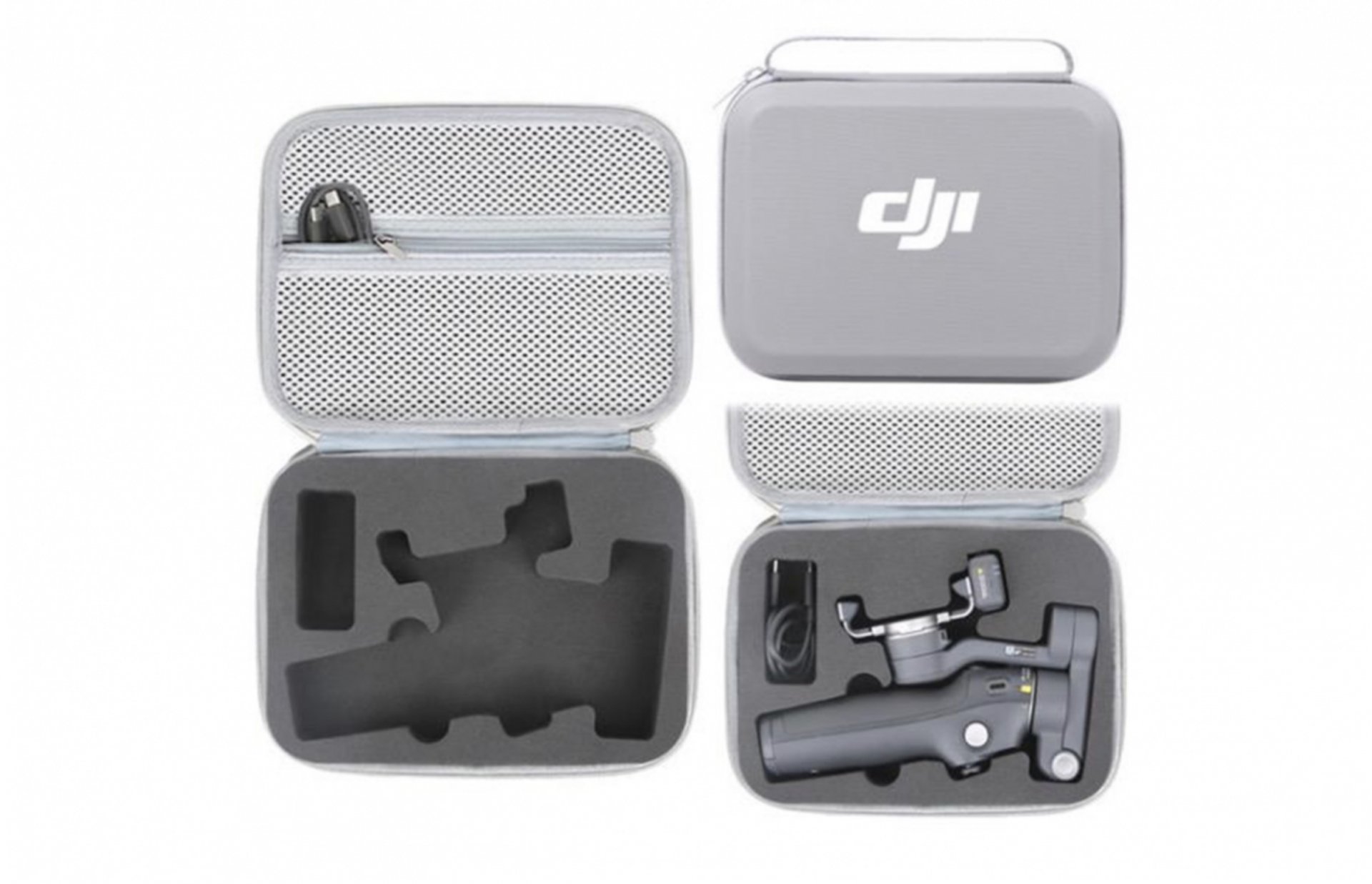 PU úložné pouzdro pro stabilizátor DJI Osmo Mobile 8 - šedé 1DJ8246