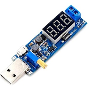 USB Step-down a step-up modul regulátoru napětí 5V na 3