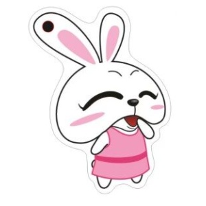 RFID čipový přívěsek na klíče 125KHz - Růžový zajíček