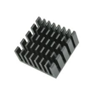 Hliníkový chladič - Černý, 20 x 20 x 10 mm