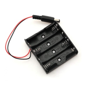 Bateriový box na čtyři baterie AA s konektorem DC - 5