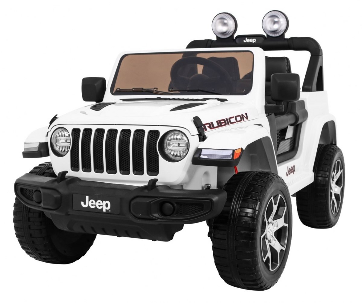 Elektrické autíčko Jeep Wrangler Rubicon 4x4 bílé