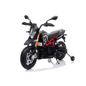 Dětská elektrická motorka Aprilia černá