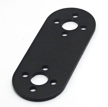 Rovný držák pro servomotory – kovová montážní deska