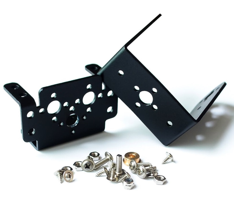 Držák servomotoru pro pan/tilt mechanismus – sada 56x65mm (pro MG995/MG996)