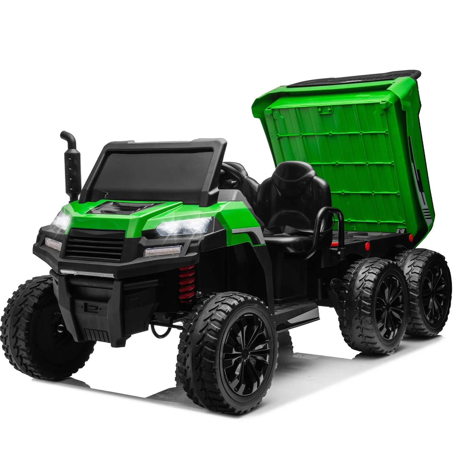 Elektrické autíčko Farmer Truck 6x6 Sklápěcí 60kg zelené