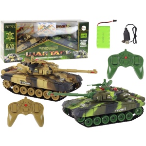 Sada vojenských tanků na infračervené dálkové ovládání RC