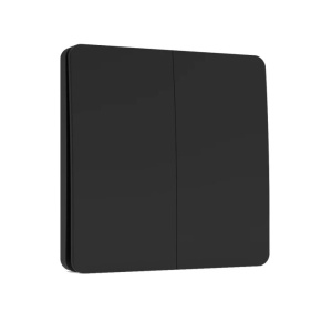 Bezbateriové 2 kanálové tlačítko RF433 MHz IK01 - 2G, černé