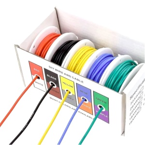 Sada silikonových vodičů 16 AWG, 5 barev po 5m