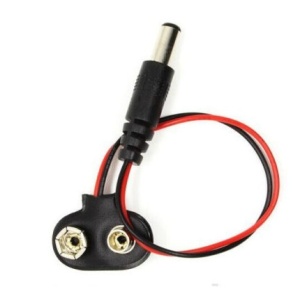 Připojovací kabel pro 9V baterii s konektorem DC 5.5/2.1 mm