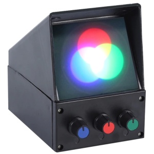 Míchání základních barev experiment optické syntézy